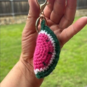 ❤️ New Crochet Watermelon Keychain